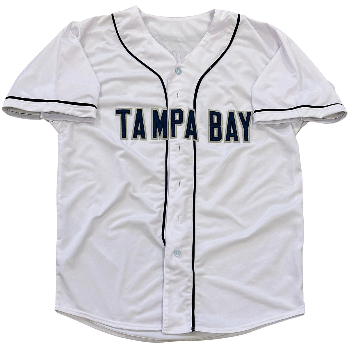 Autographed Randy Arozarena Tampa Bay (White #56) Custom Jersey - Beckett-Powers Sports Memorabilia