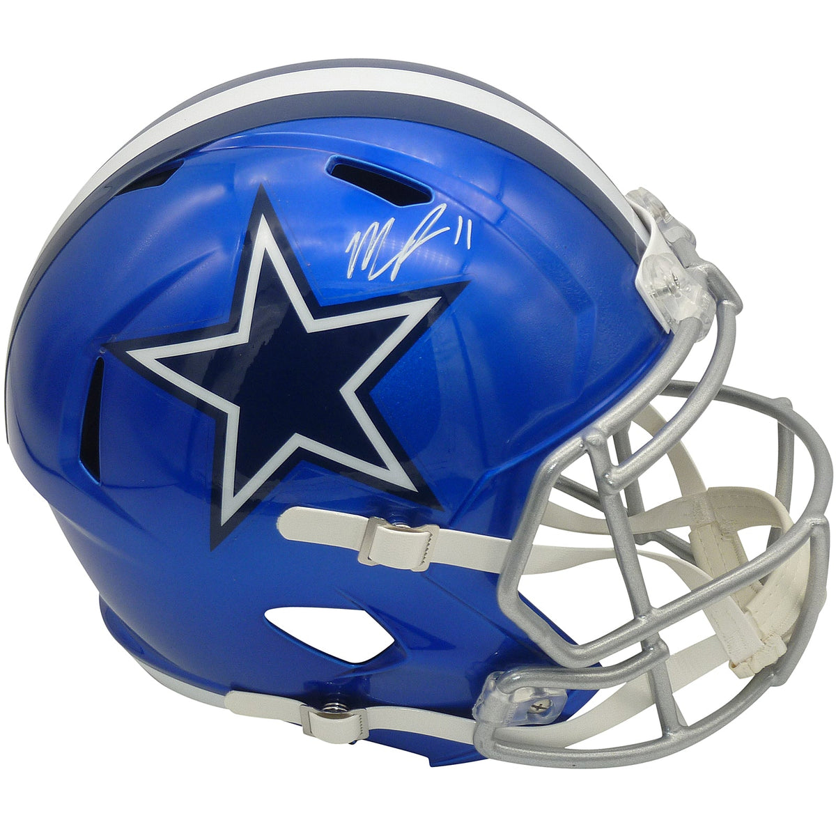 Autographed Micah Parsons Dallas Cowboys FLASH Alternate Full-Size Replica Helmet - Fanatics