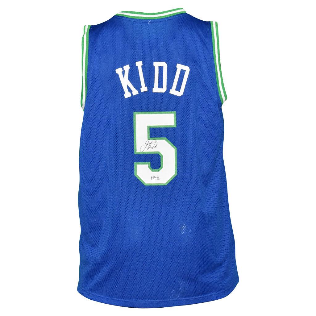 Autographed Jason Kidd Dallas (Blue #5) Custom Jersey - BAS-Powers Sports Memorabilia