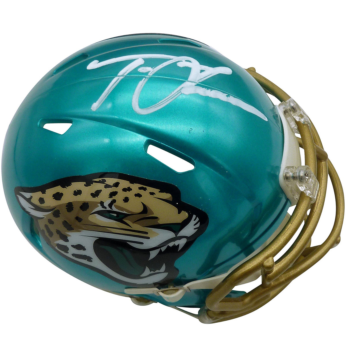 Autographed Trevor Lawrence Jacksonville Jaguars (FLASH Alternate) Mini Helmet - Fanatics-Powers Sports Memorabilia