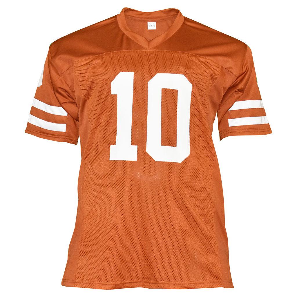 Autographed Vince Young Texas Longhorns (Burnt Orange #10) Custom Jersey - JSA-Powers Sports Memorabilia