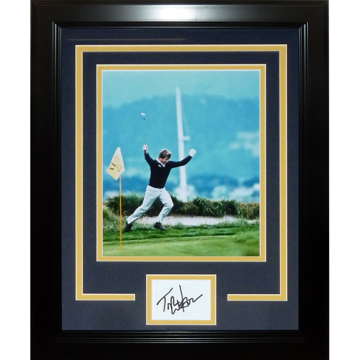Autographed Tom Watson Golf 1982 US Open Signature Series Frame-Powers Sports Memorabilia