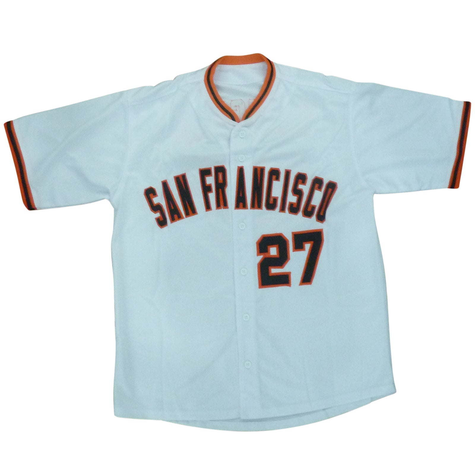Autographed Juan Marichal San Francisco (White #27) Custom Jersey - JSA-Powers Sports Memorabilia