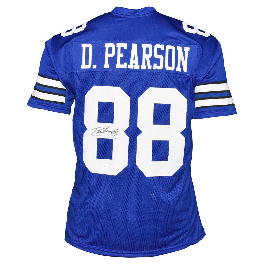 Autographed Drew Pearson Dallas (Blue #88) Custom Jersey - BAS-Powers Sports Memorabilia
