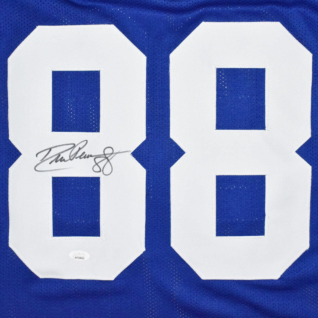 Autographed Drew Pearson Dallas (Blue #88) Custom Jersey - BAS-Powers Sports Memorabilia