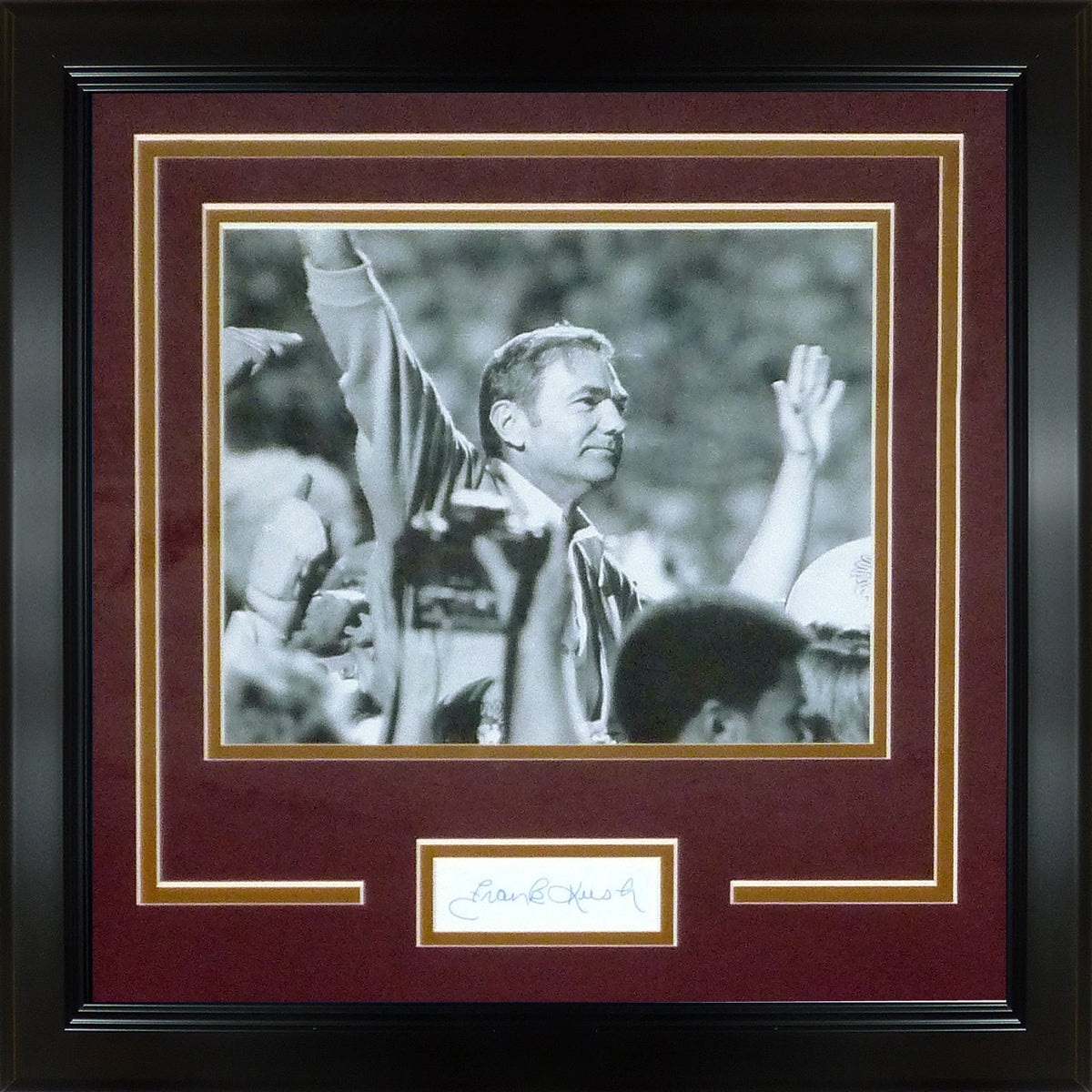 Autographed Frank Kush Arizona State Sun Devils Head Coach Signature Series Frame - JSA-Powers Sports Memorabilia