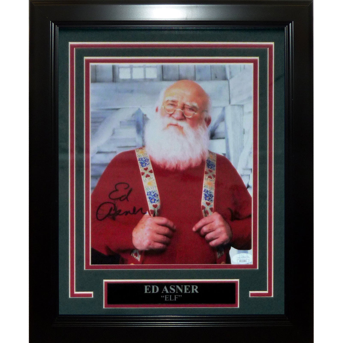 Autographed Ed Asner "ELF" Deluxe Framed 8x10 Photo - JSA-Powers Sports Memorabilia