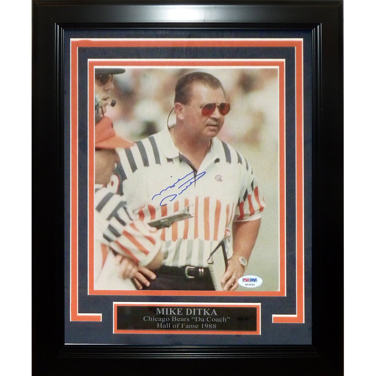 Autographed Mike Ditka Chicago Bears (Coaching) Deluxe Framed 8x10 Photo - PSA/DNA-Powers Sports Memorabilia