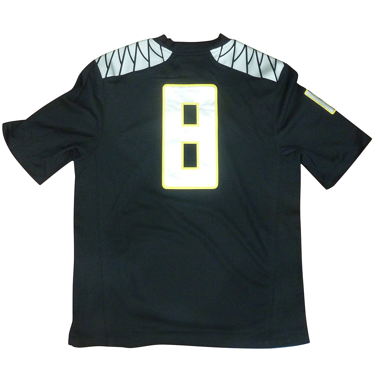 Autographed Marcus Mariota Oregon Ducks (Black #8) Nike Jersey - MM-Powers Sports Memorabilia