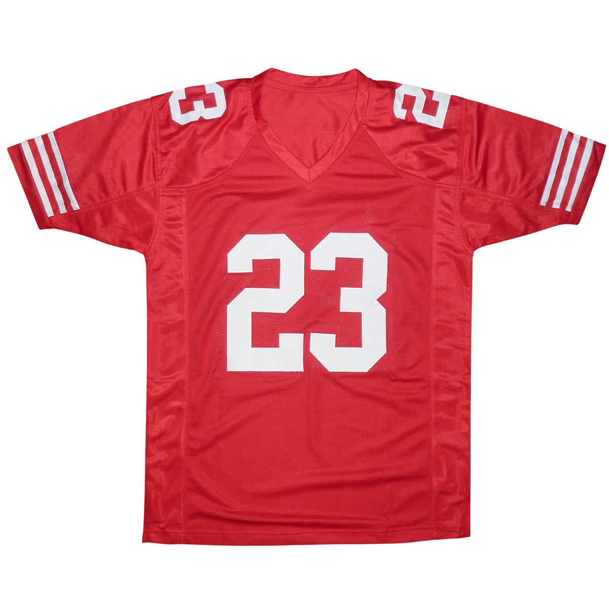 Autographed Christian McCaffrey San Francisco (Red #23) Custom Jersey - Beckett-Powers Sports Memorabilia