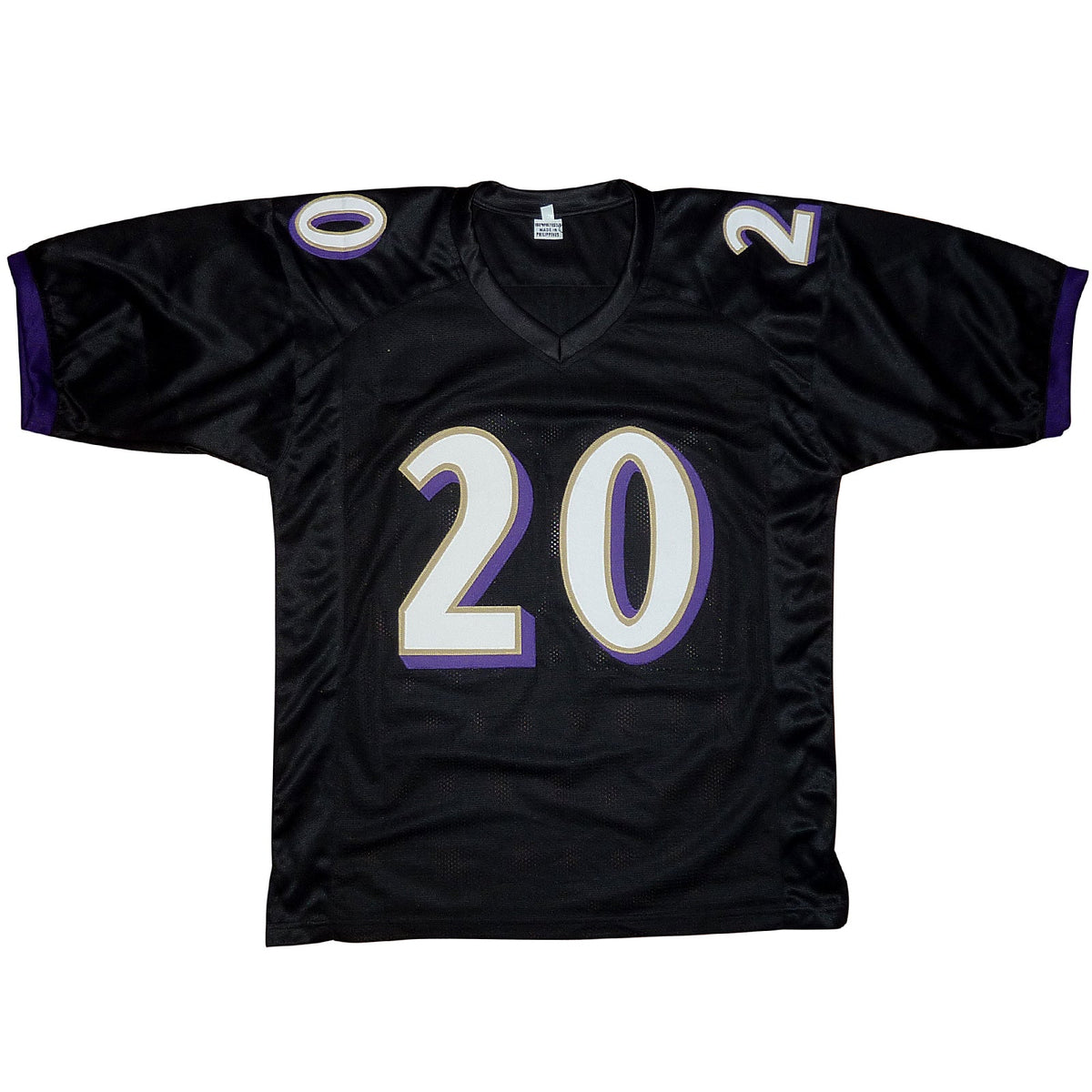 Autographed Ed Reed Baltimore (Black #20) Custom Jersey - Beckett-Powers Sports Memorabilia