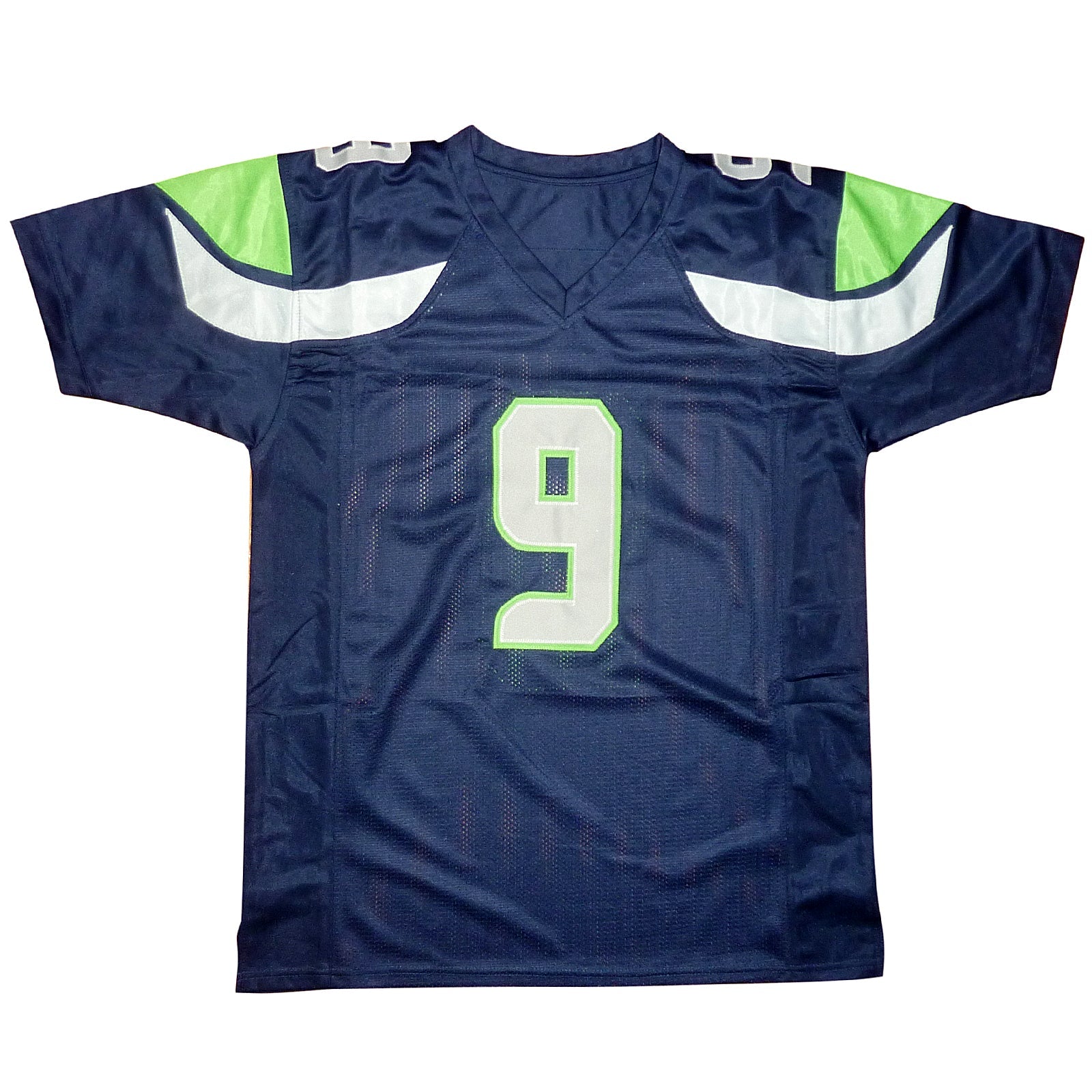 Autographed Kenneth Walker III Seattle (Blue #9) Custom Jersey - Beckett-Powers Sports Memorabilia