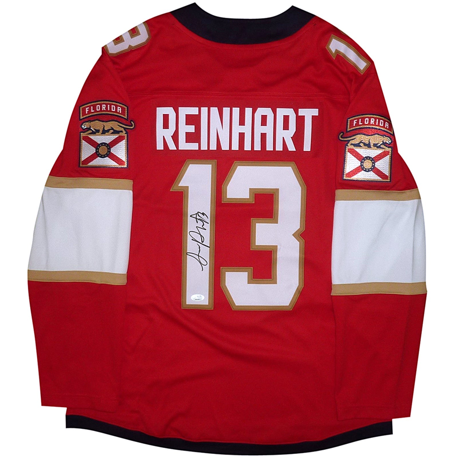 Autographed Sam Reinhart Florida Panthers (Red #13) Breakaway Hockey Jersey - JSA-Powers Sports Memorabilia