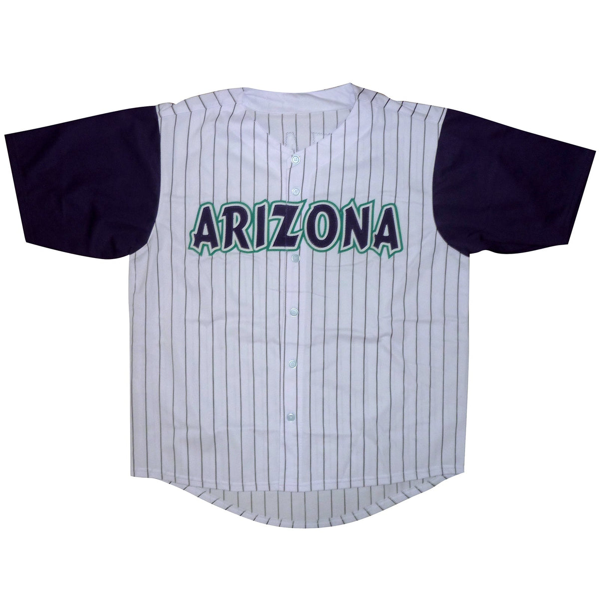 Autographed Luis Gonzalez Arizona (Pinstripe #20) Custom Jersey with "2001 WS G7 GW Hit" - BAS-Powers Sports Memorabilia