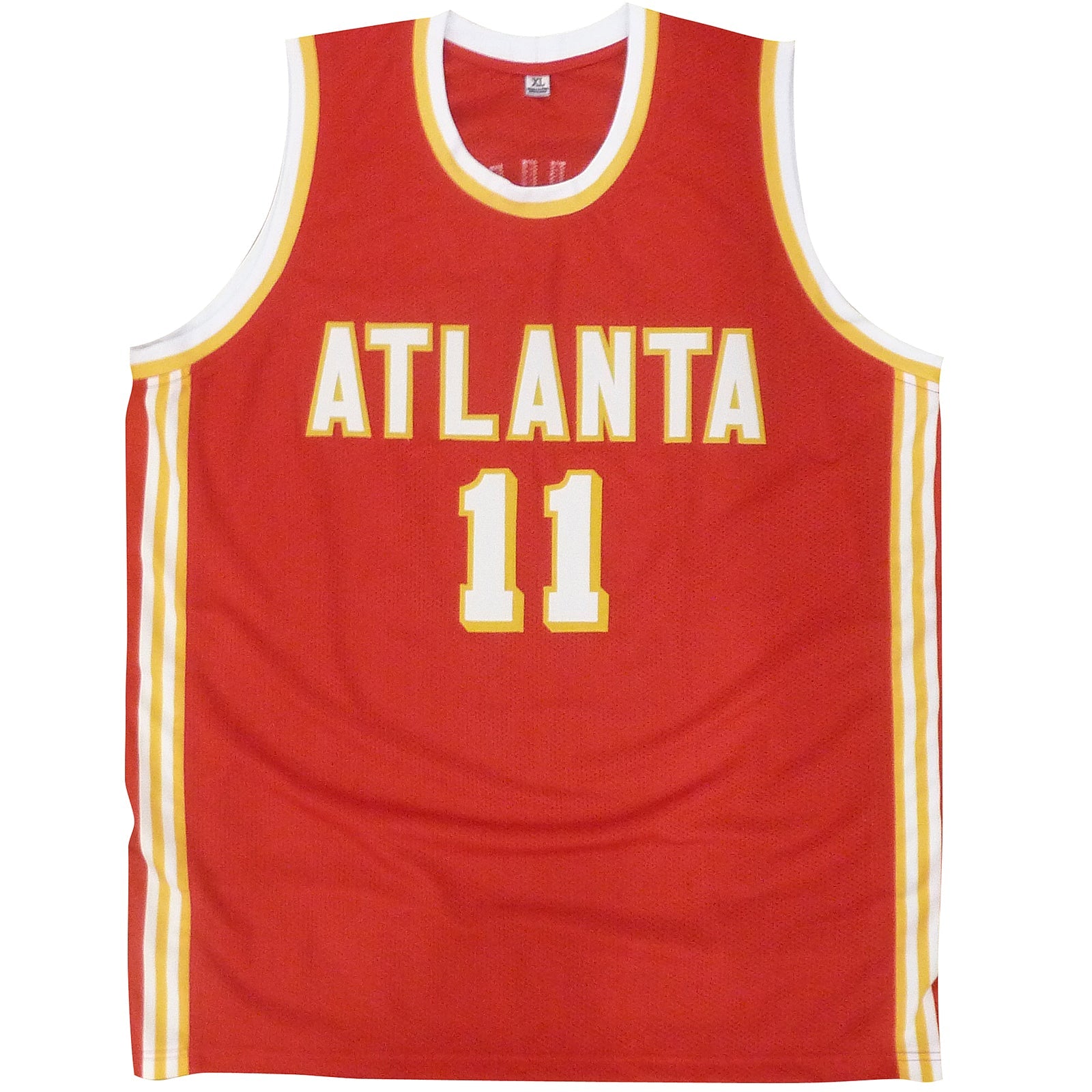 Autographed Trae Young Atlanta (Red #11) Custom Jersey - Beckett-Powers Sports Memorabilia