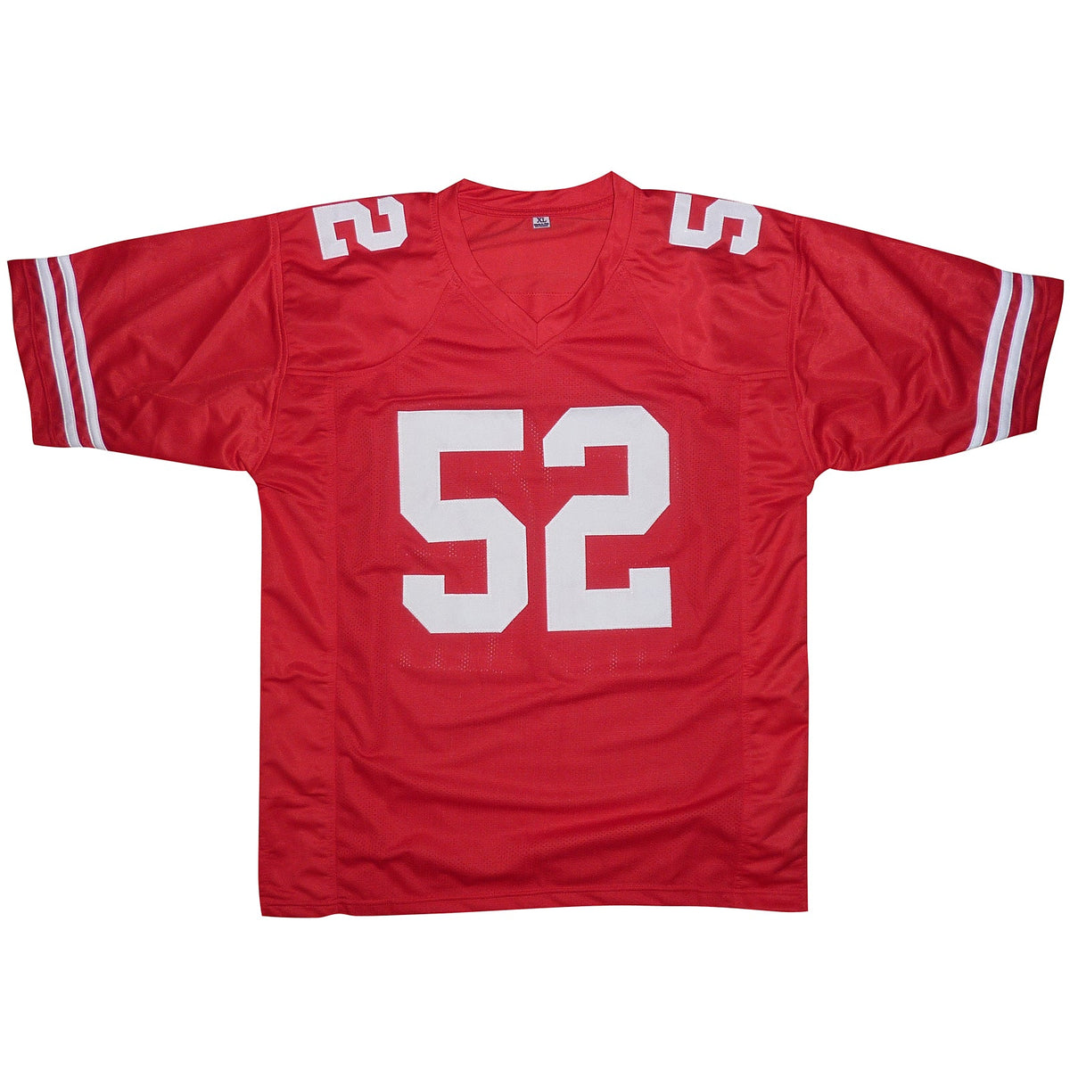 Autographed Patrick Willis San Francisco (Red #52) Custom Jersey - Beckett-Powers Sports Memorabilia