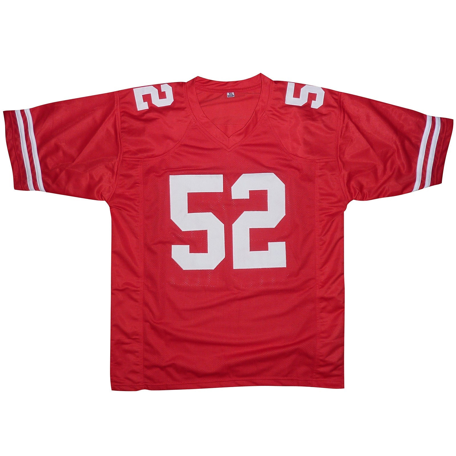 Autographed Patrick Willis San Francisco (Red #52) Custom Jersey - Beckett-Powers Sports Memorabilia