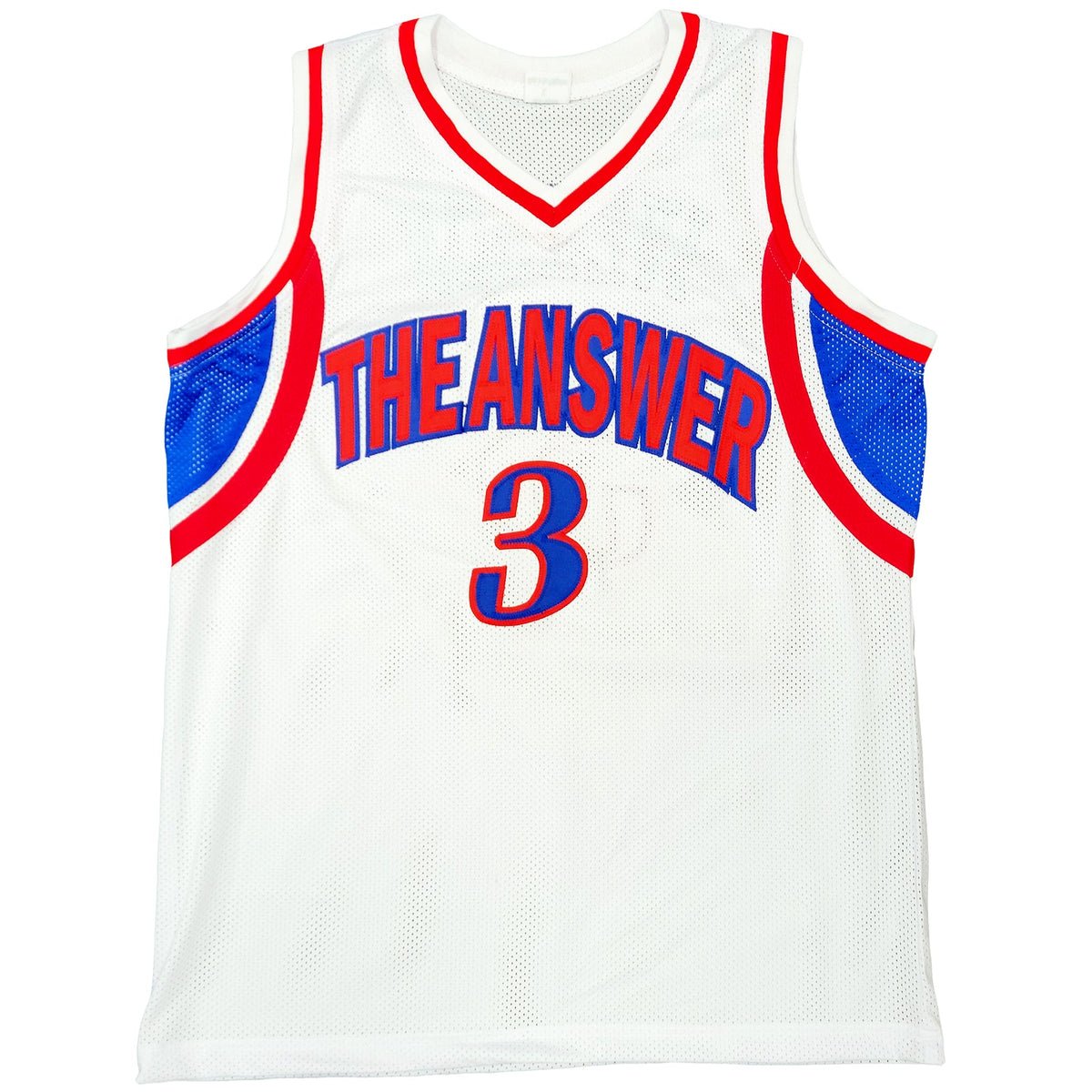 Autographed Allen Iverson Philadelphia (White #3) Custom Jersey - JSA-Powers Sports Memorabilia