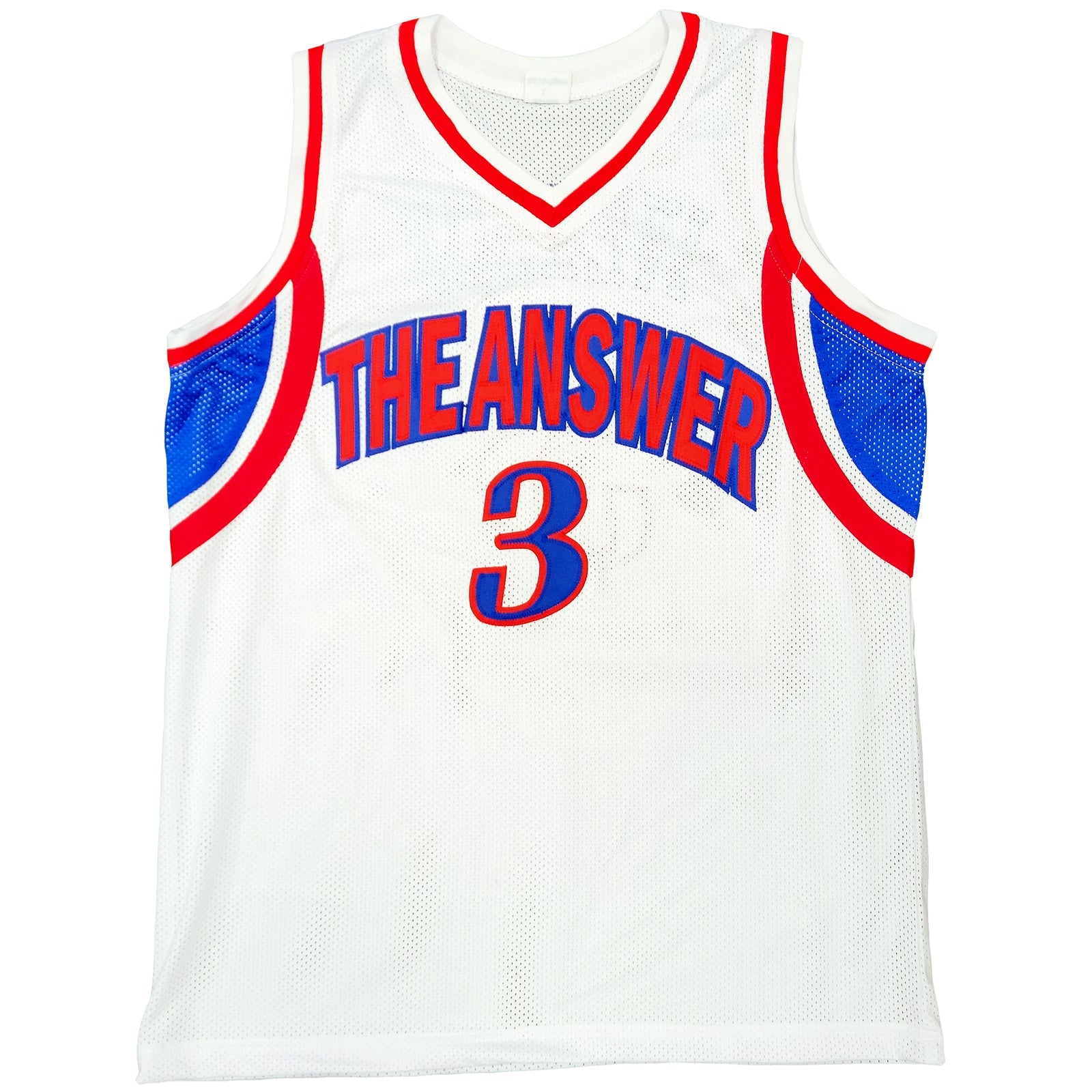 Autographed Allen Iverson Philadelphia (White #3) Custom Jersey - JSA-Powers Sports Memorabilia