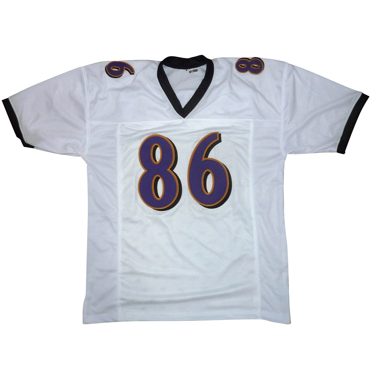 Autographed Todd Heap Baltimore (White #86) Custom Jersey w/ Ring of Honor - JSA-Powers Sports Memorabilia