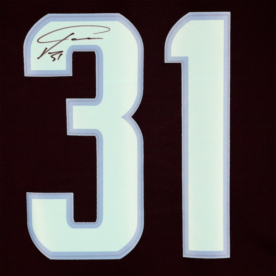 Autographed Philipp Grubauer Seattle Kraken (Navy Blue #31) Fanatics Hockey Jersey - Fanatics-Powers Sports Memorabilia