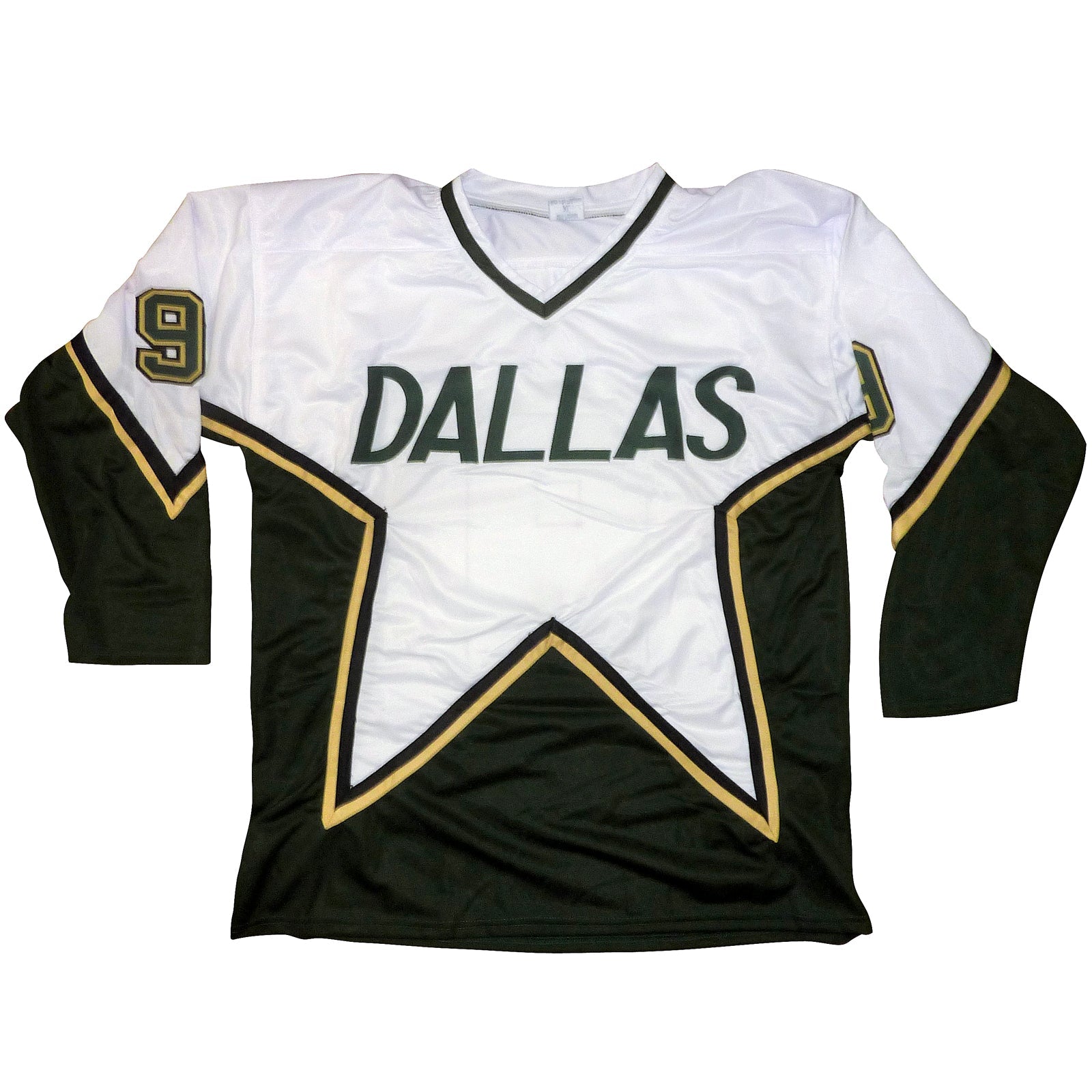 Autographed Mike Modano Dallas (White #9) Custom Jersey - JSA-Powers Sports Memorabilia
