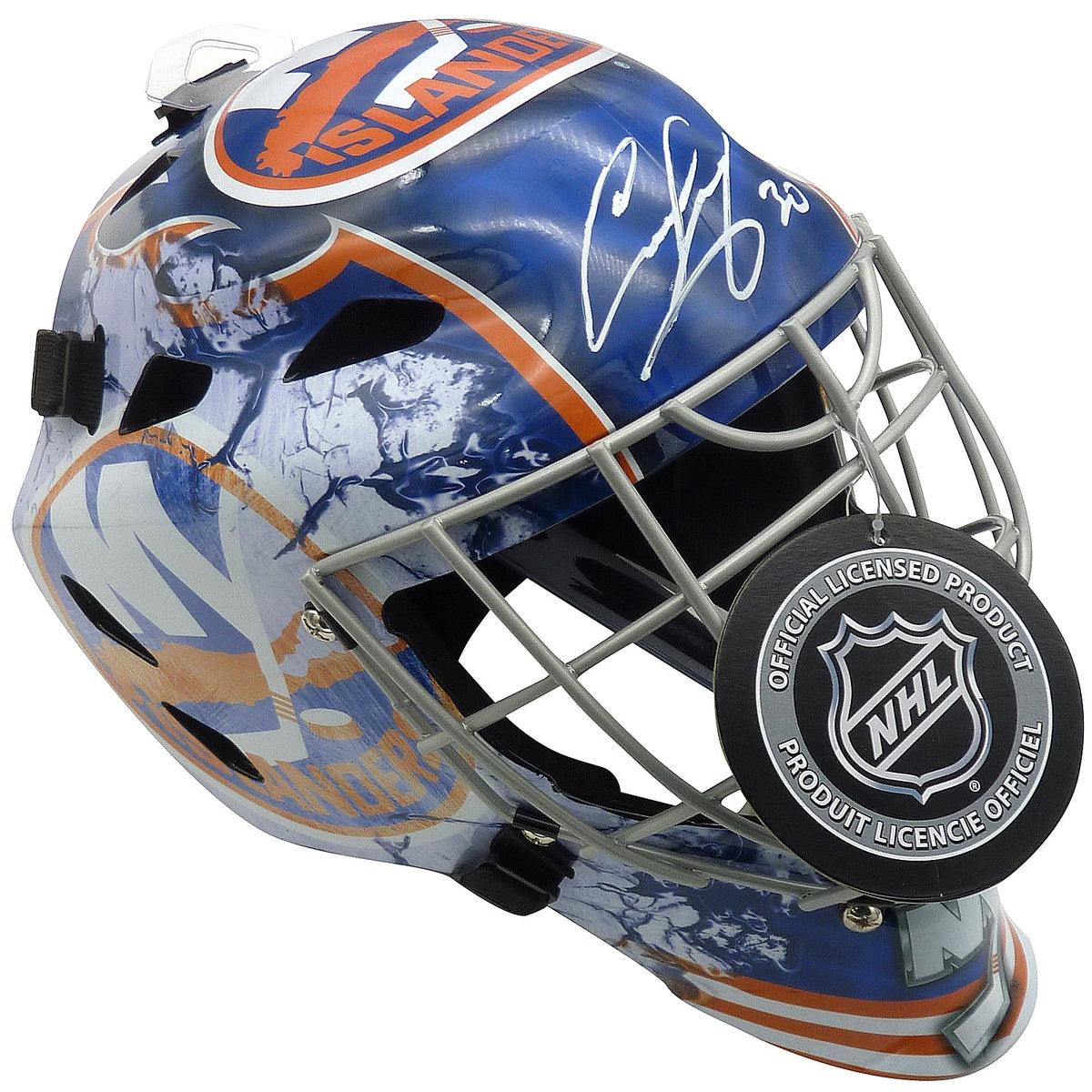 Autographed Ilya Sorokin New York Islanders Full-Size Replica Goalie Mask - JSA-Powers Sports Memorabilia