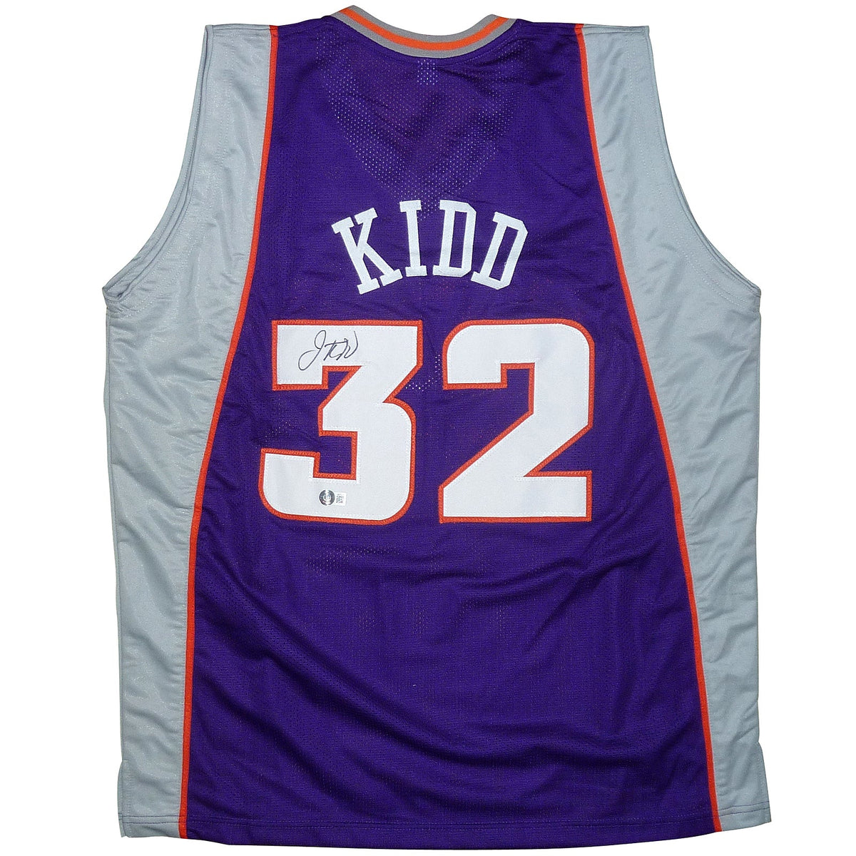 Autographed Jason Kidd Phoenix (Purple #32) Custom Jersey - Beckett-Powers Sports Memorabilia