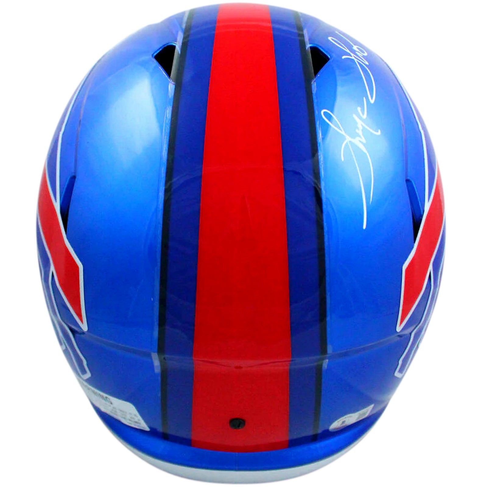 Autographed Thurman Thomas Buffalo Bills (FLASH Alternate) Deluxe Full-Size Replica Helmet - Beckett-Powers Sports Memorabilia