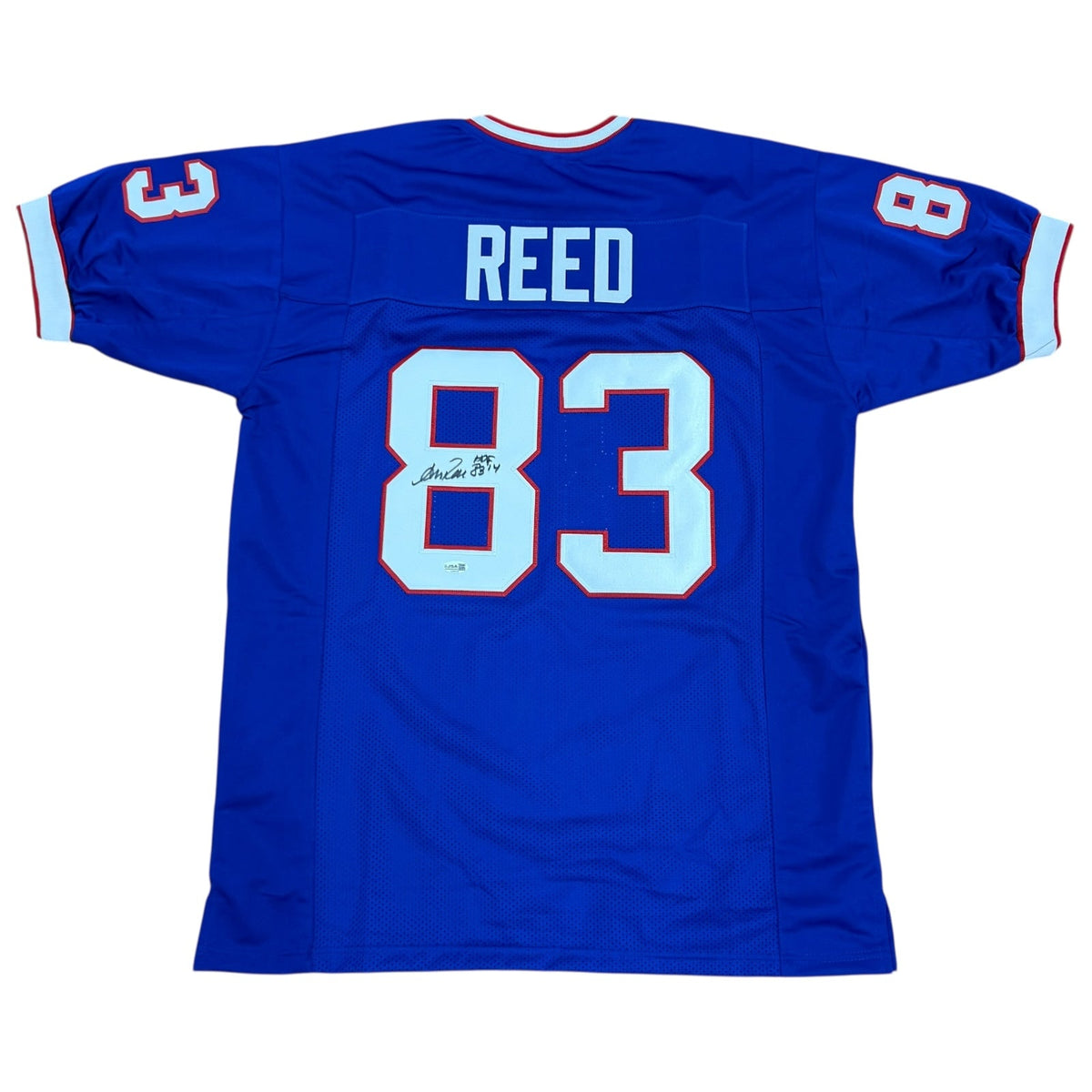 Autographed Andre Reed Buffalo (Blue #83) Custom Jersey - JSA-Powers Sports Memorabilia