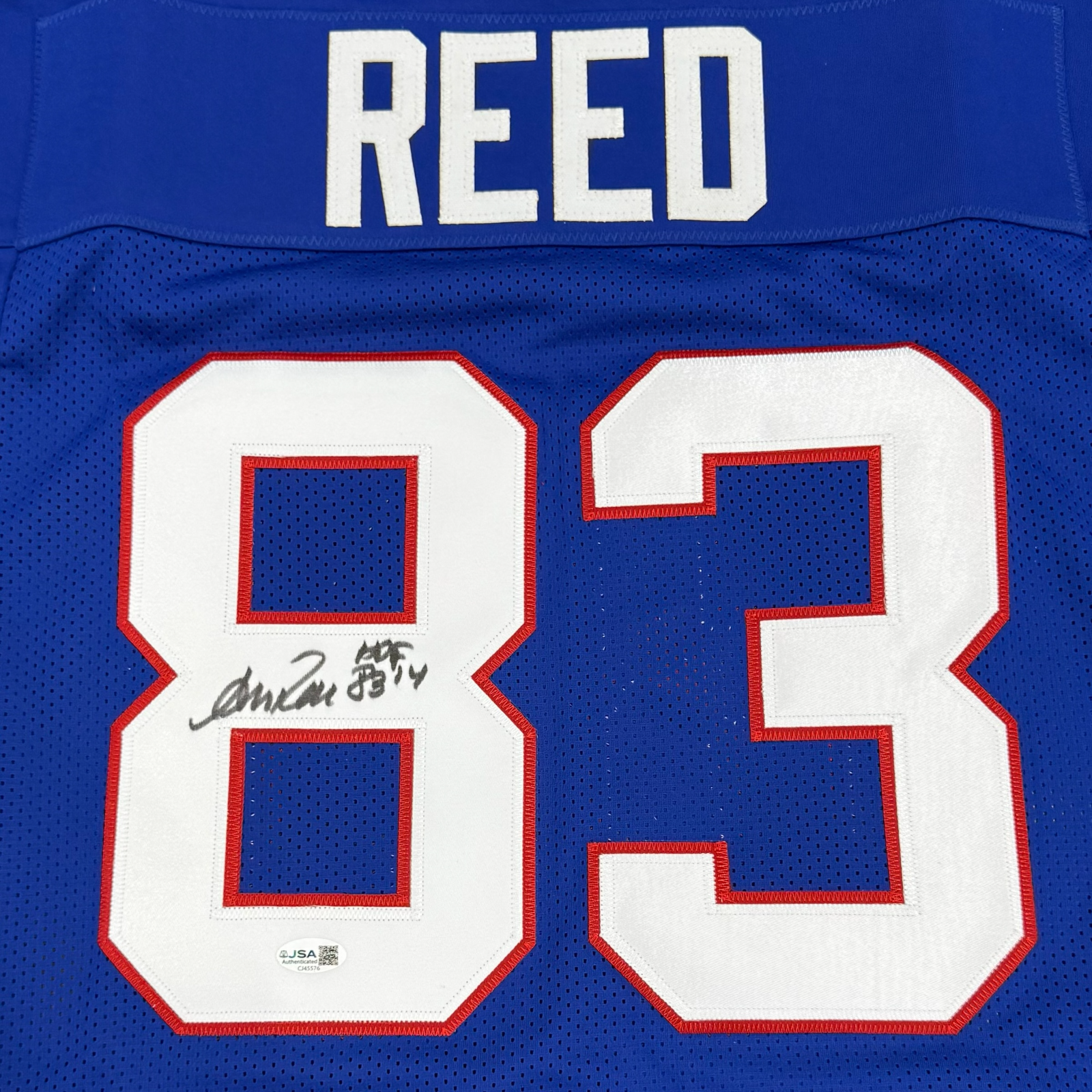 Autographed Andre Reed Buffalo (Blue #83) Custom Jersey - JSA-Powers Sports Memorabilia