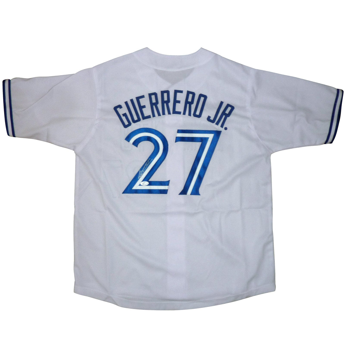 Autographed Vladimir Guerrero Jr. Toronto (White #27) Custom Jersey - JSA-Powers Sports Memorabilia