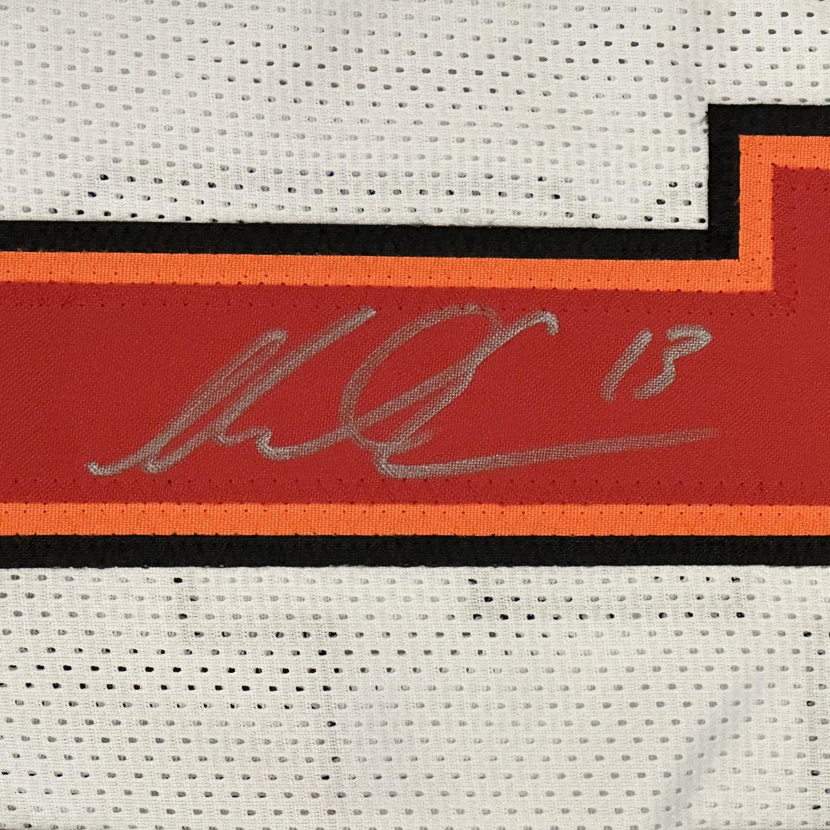 Autographed Mike Evans Tampa Bay (White #13) Custom Jersey - Beckett-Powers Sports Memorabilia