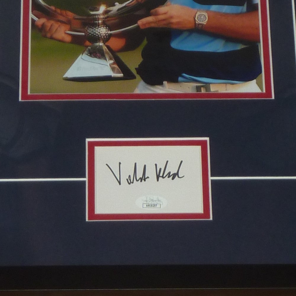 Autographed Viktor Hovland Golf (Fedex Cup Trophy) "Signature Series" Frame - JSA-Powers Sports Memorabilia