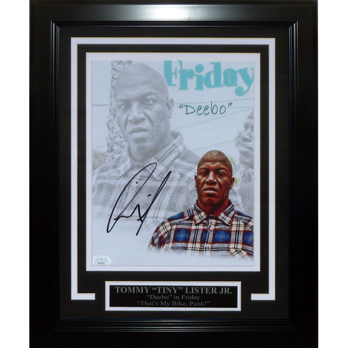 Autographed Tommy Tiny Lister AKA Deebo (Friday Collage) Deluxe Framed 8x10 Photo - JSA-Powers Sports Memorabilia