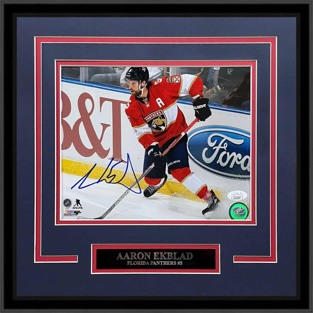Autographed Aaron Ekblad Florida Panthers Deluxe Framed 8x10 Photo - JSA-Powers Sports Memorabilia