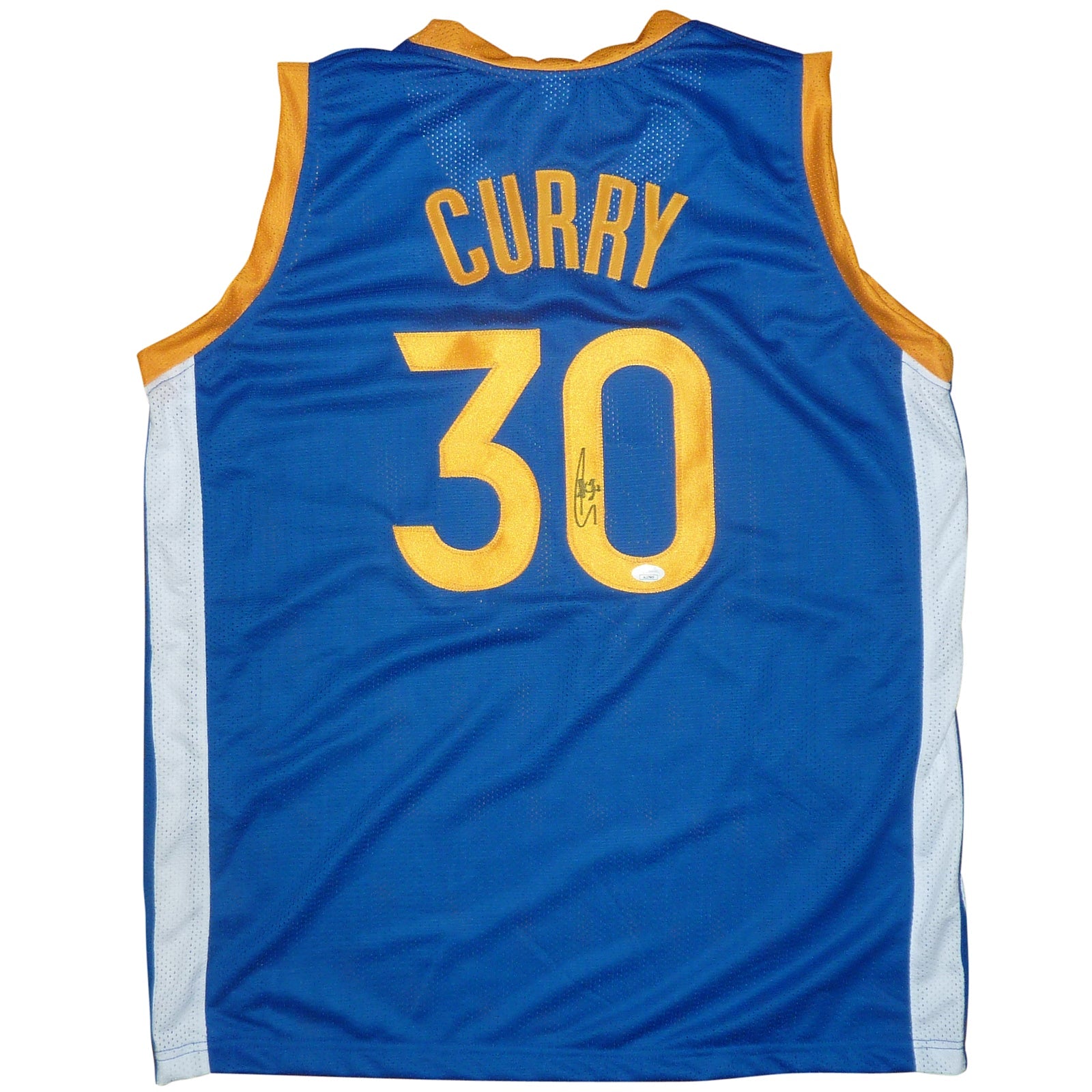 Autographed Stephen Curry (Blue #30) Custom Jersey - JSA-Powers Sports Memorabilia