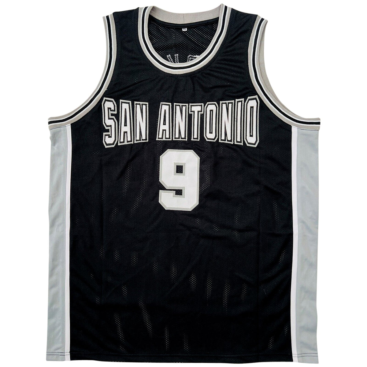 Autographed Tony Parker San Antonio (Black #9) Custom Jersey - Beckett-Powers Sports Memorabilia