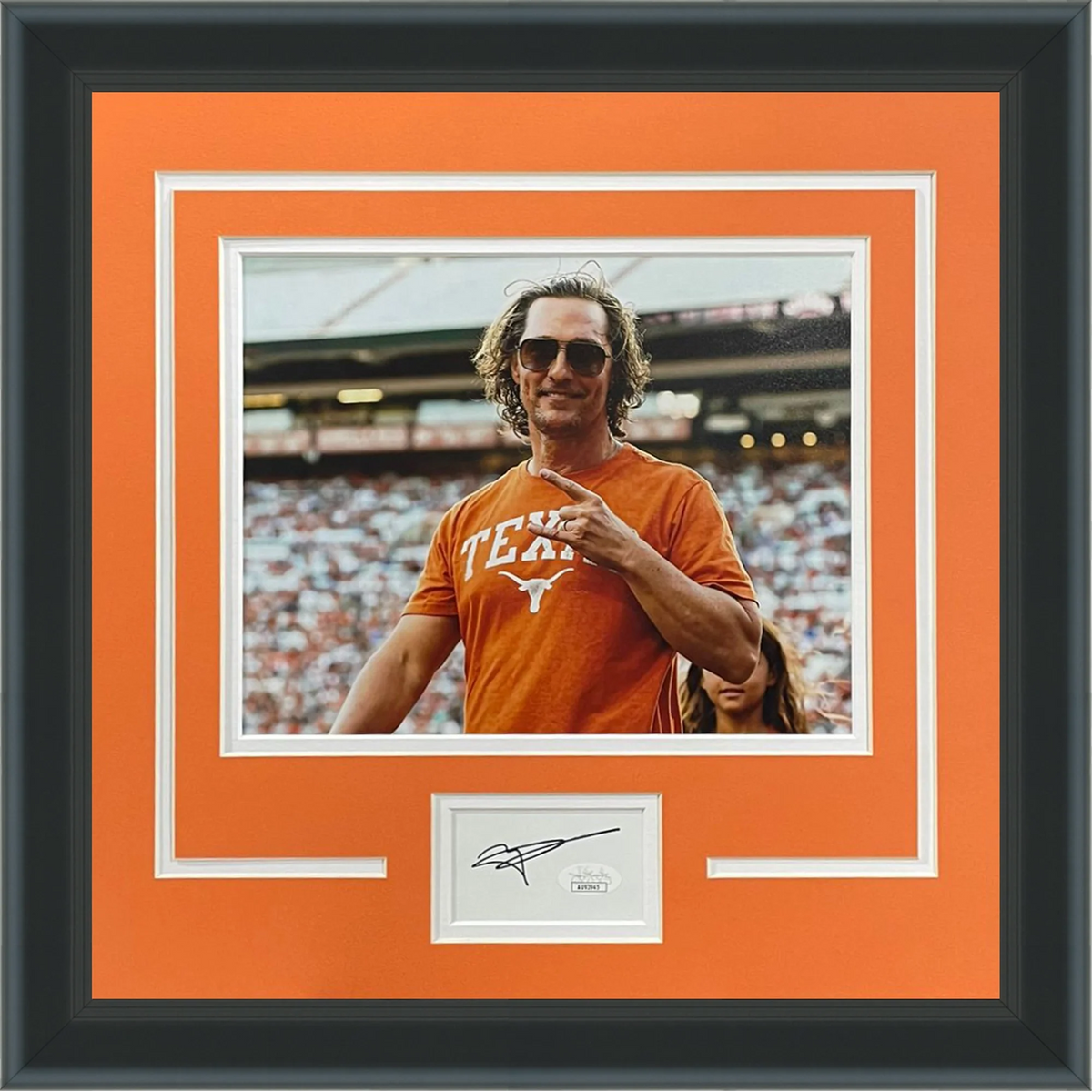 Autographed Matthew McConaughey Texas Longhorns "Signature Series" Frame - JSA-Powers Sports Memorabilia