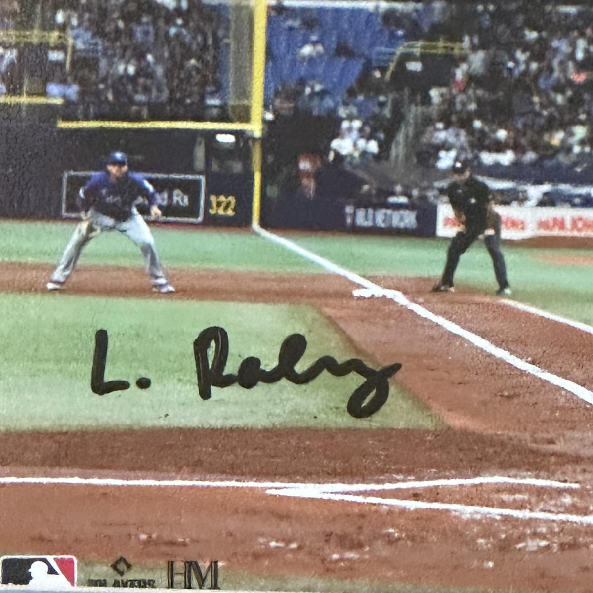 Autographed Luke Raley Tampa Bay Rays (Batting Horizontal) Framed 8x10 Photo - JSA-Powers Sports Memorabilia