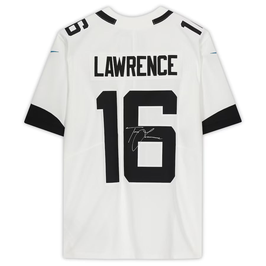Autographed Trevor Lawrence Jacksonville Jaguars (White #16) Nike Jersey - Fanatics-Powers Sports Memorabilia