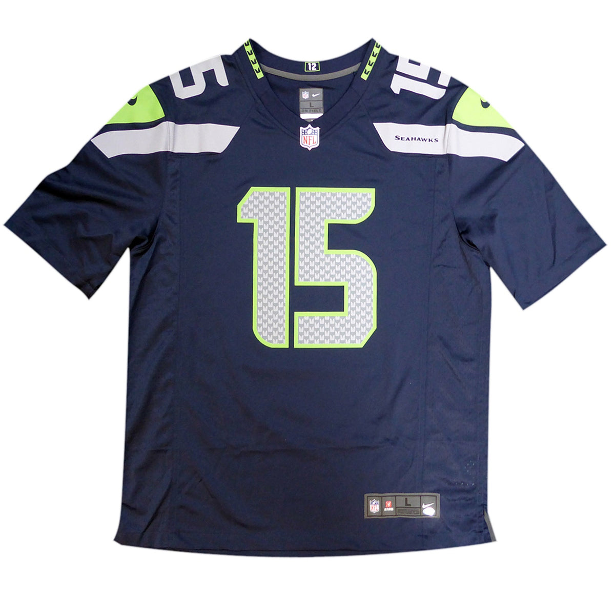 Autographed Jermaine Kearse Seattle Seahawks (Blue #15) Nike Jersey - MCS-Powers Sports Memorabilia