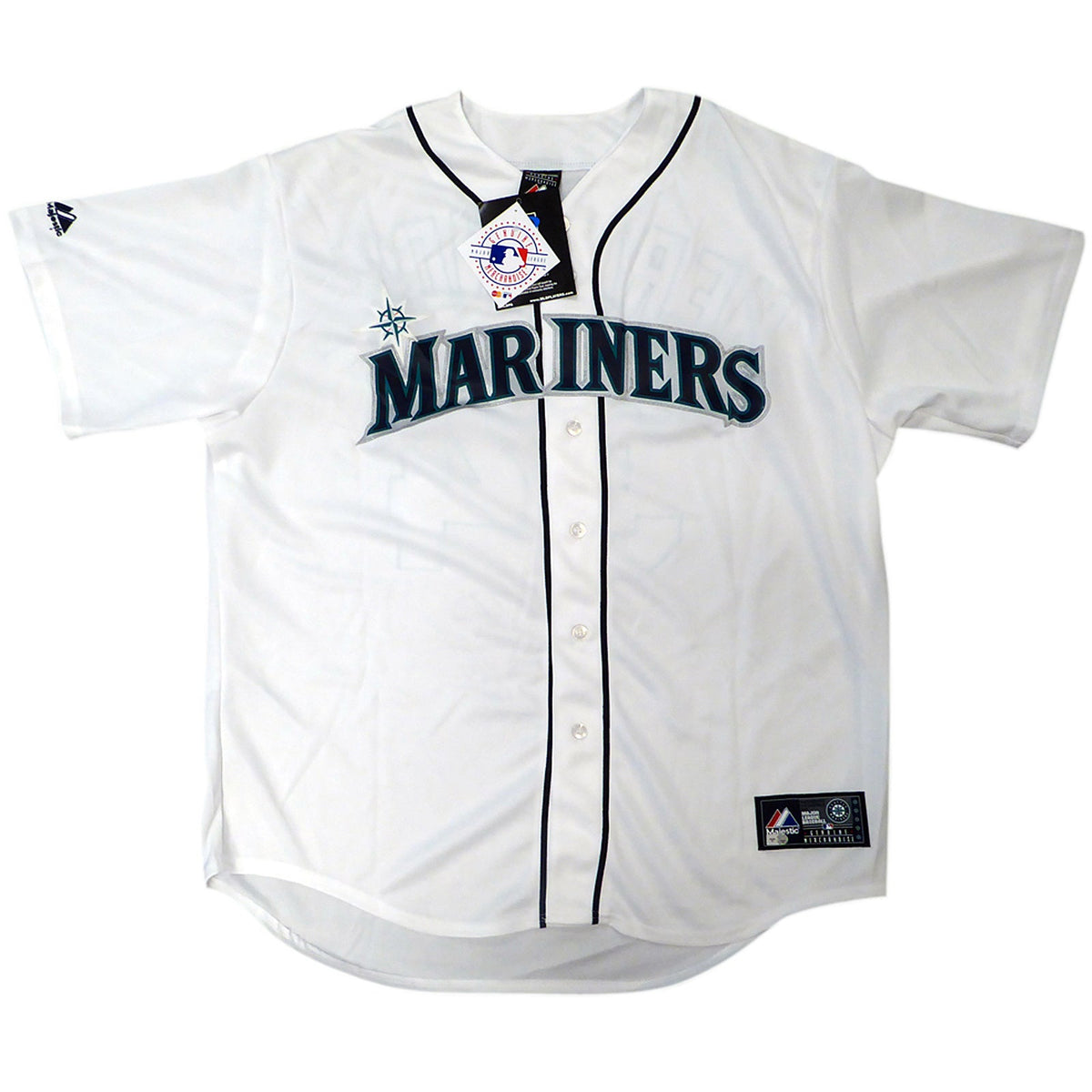 Autographed Felix Hernandez Seattle Mariners (White #34) Majestic Jersey w/ "PG 8-15-12" - MLB-Powers Sports Memorabilia