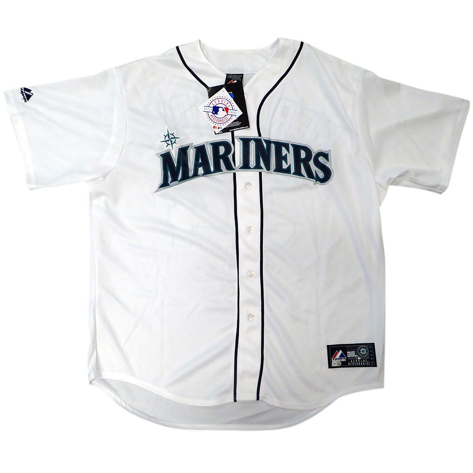 Autographed Felix Hernandez Seattle Mariners (White #34) Majestic Jersey w/ "PG 8-15-12" - MLB-Powers Sports Memorabilia
