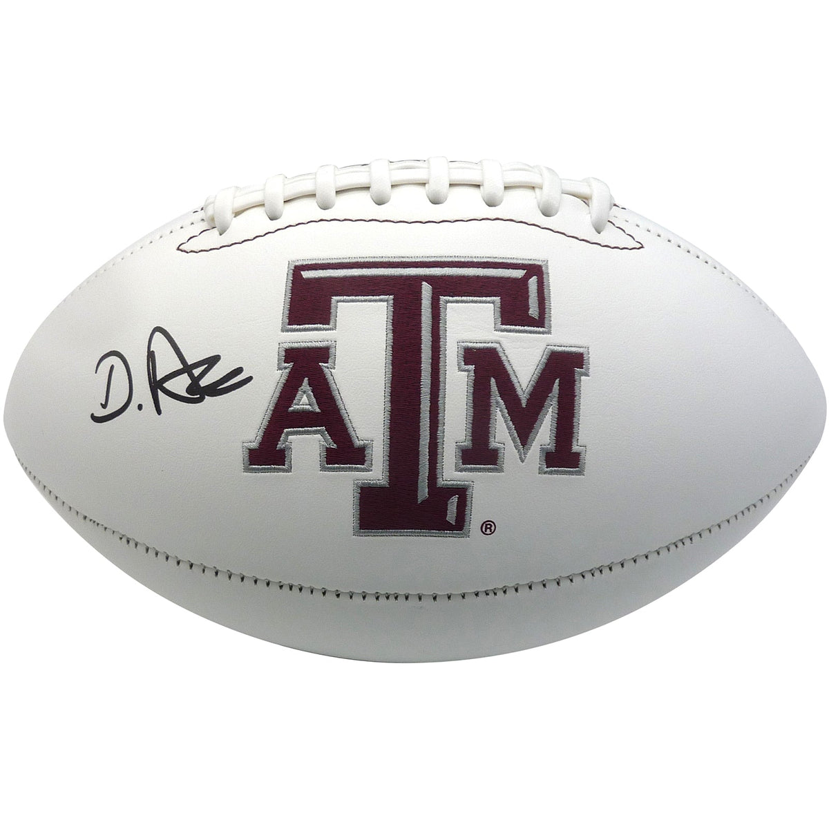 Autographed De'Von Achane Texas A&M Aggies Logo Football - Beckett-Powers Sports Memorabilia