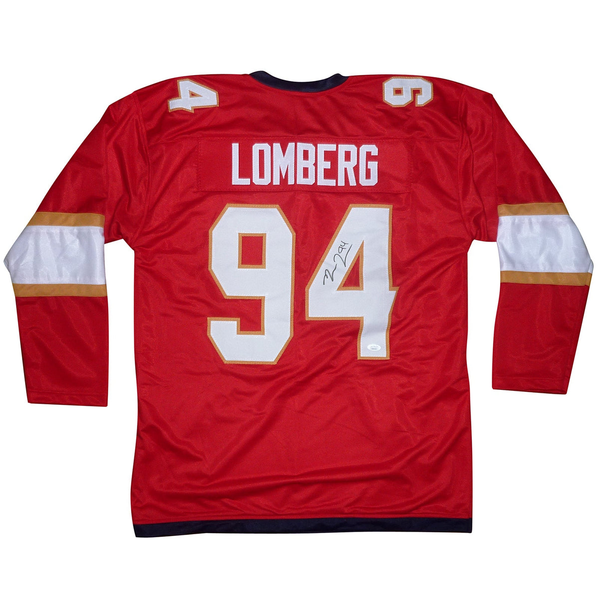 Autographed Ryan Lomberg Florida (Red #94) Custom Hockey Jersey - JSA-Powers Sports Memorabilia