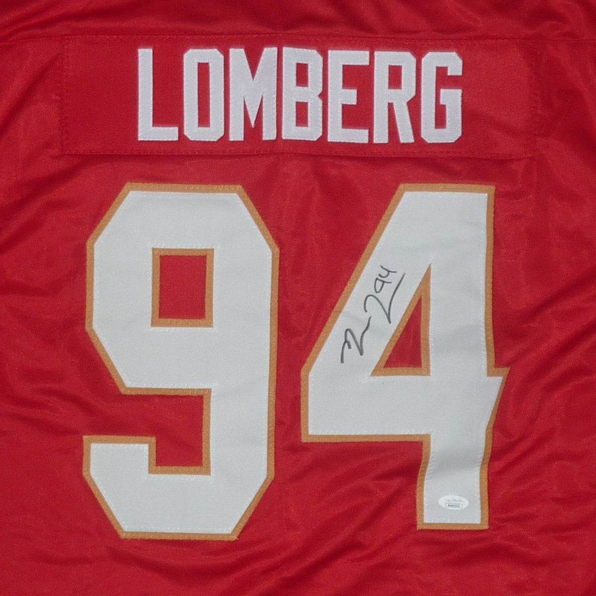 Autographed Ryan Lomberg Florida (Red #94) Custom Hockey Jersey - JSA-Powers Sports Memorabilia