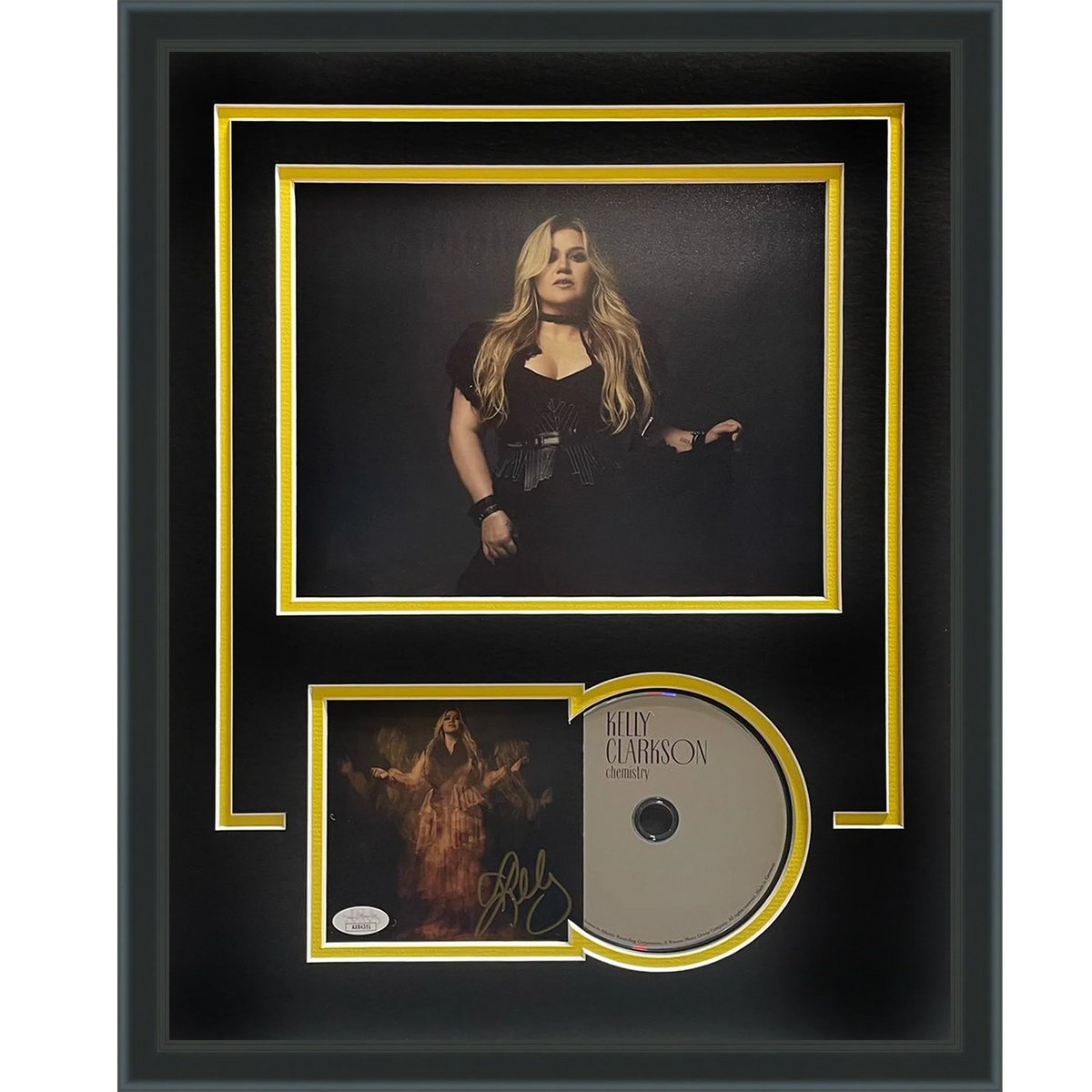Autographed Kelly Clarkson Chemistry Deluxe Framed CD and Cover - JSA-Powers Sports Memorabilia
