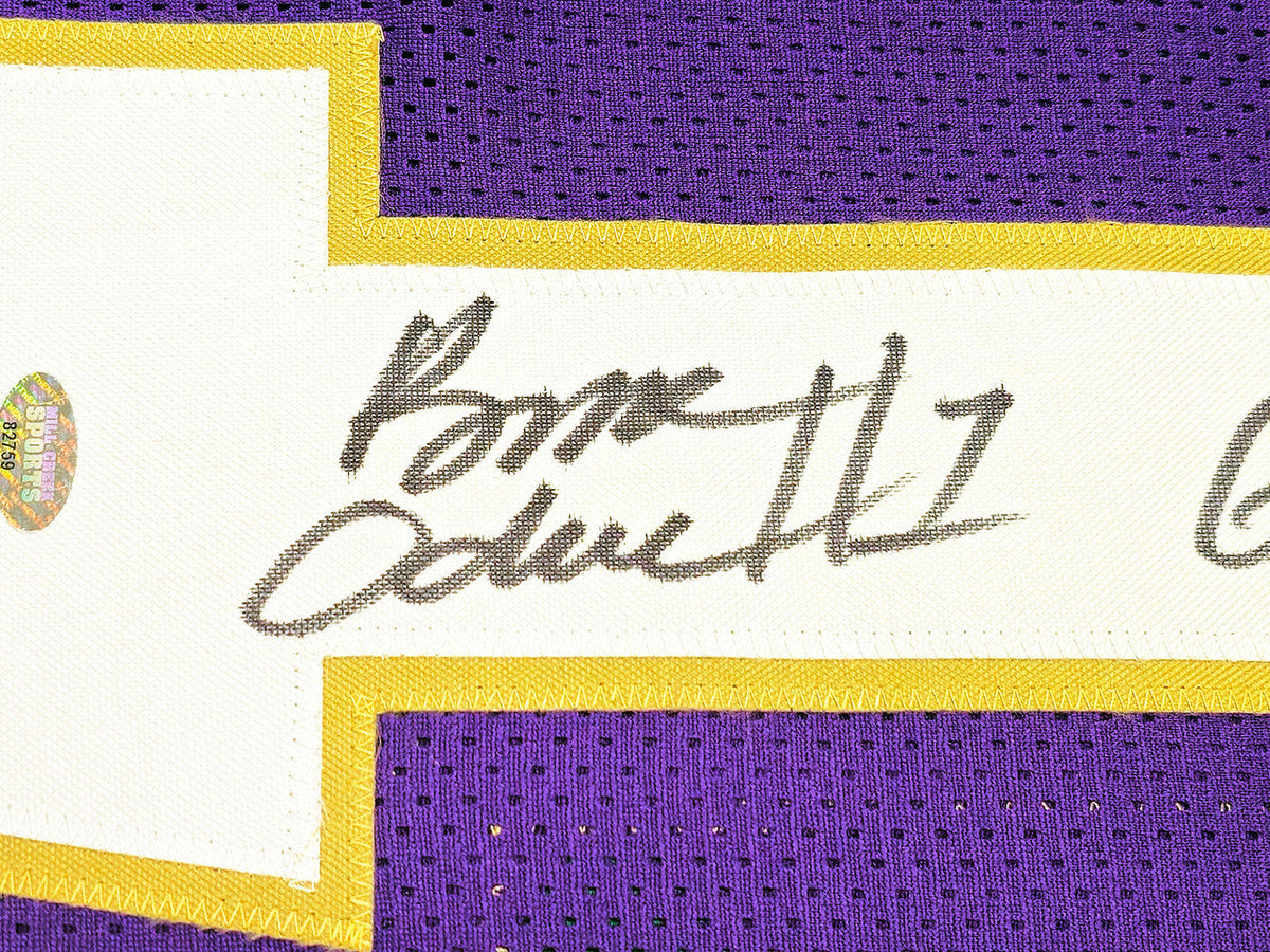 Autographed Rome Odunze Washington Huskies (Purple #1) Custom Jersey - MCS-Powers Sports Memorabilia