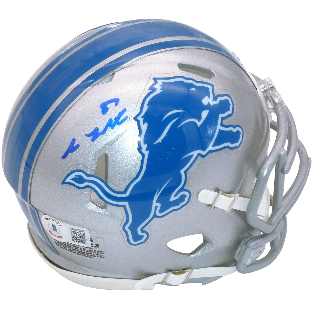 Autographed Sam LaPorta Detroit Lions Mini Helmet - Beckett-Powers Sports Memorabilia